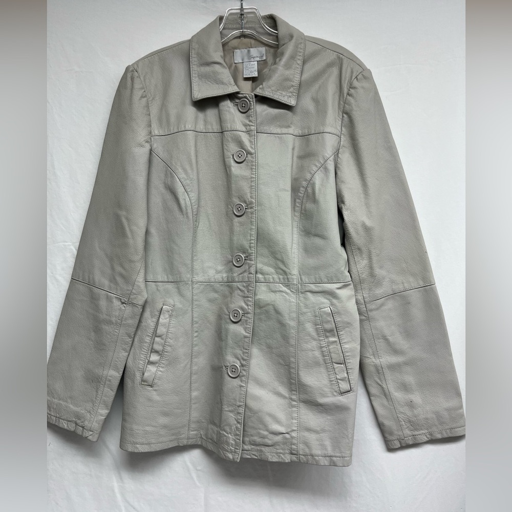 Vintage Spiegel Leather Jacket, Light grey/taupe
Mobwife, Streetwear, Leather 10